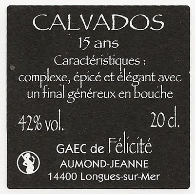 contre étiquette 15 ans